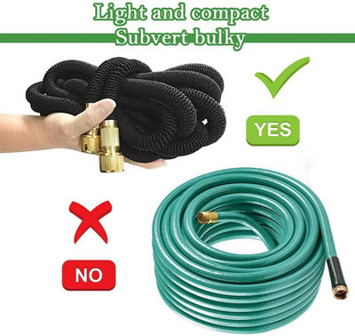 150 Ft Expandable Flexible Hosepipe Garden Hose Pipe Magic Snake + Gun Watering Outdoor - 7