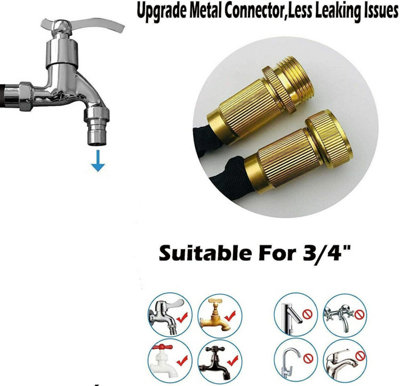 150 Ft Expandable Flexible Hosepipe Garden Hose Pipe Magic Snake + Gun Watering Outdoor - 8