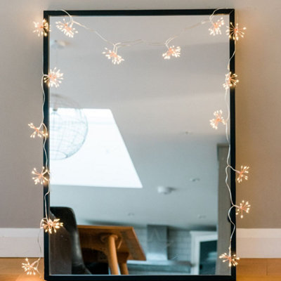 150 LED 10 Starburst Copper Lights 1.8m Battery Indoor and Outdoor Use