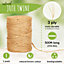 150 M Brown Jute String Twine for DIY Crafting Gardening and Floral Arrangement