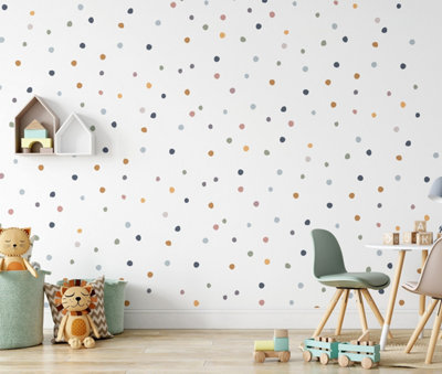 150 Mini Boho Chic Polka Dot Wall Stickers
