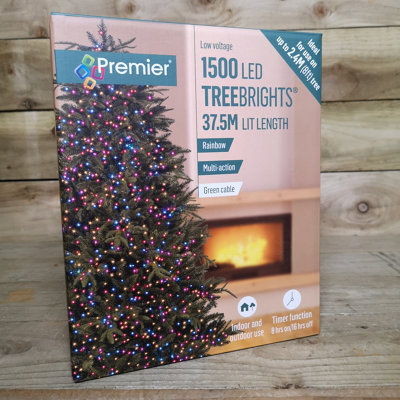 Premier TreeBrights Indoor Outdoor Christmas Multi Function Mains Oper