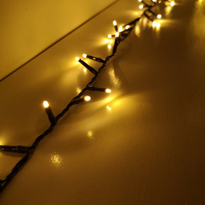 1500 LED 37.5m Premier TreeBrights Indoor Outdoor Christmas Multi Function Mains Operated String Lights with Timer in Vintage Gold - 5