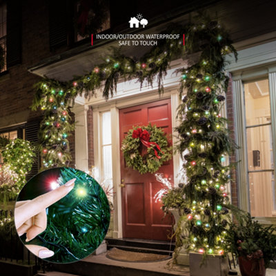 1500 LED Fairy String Lights 37.5M Indoor & Outdoor Christmas Tree Lights Green Cable - Multi Colour - 4