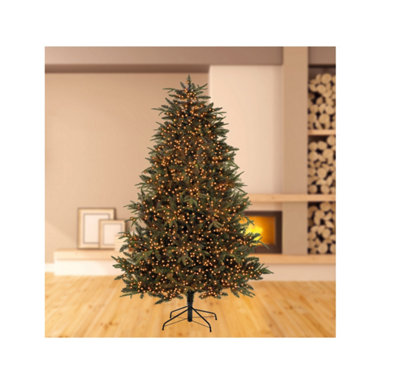 1500 LED Treebrights Vintage Gold Multi-action 37.5M Lit Length Green Cable - 3