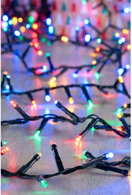 1500 LEDs Multicolour Compact LEDs Green Cable with 8 Effects Multifunction Auto Memory Indoor/Outdoor Christmas Home Decorations - 4