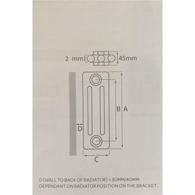 1500mm (H) x 515mm (W) - White Vertical Radiator (New Yorker Classic) - 2 Columns - (1.5m x 0.515m) - Depth 66mm