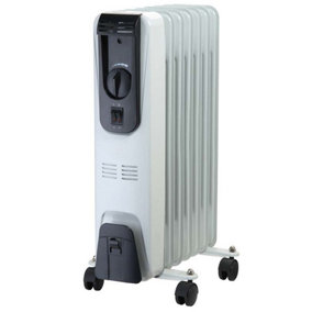 1500w 1.5kw 7 Fin Oil Filled Radiator / Heater with Thermostat