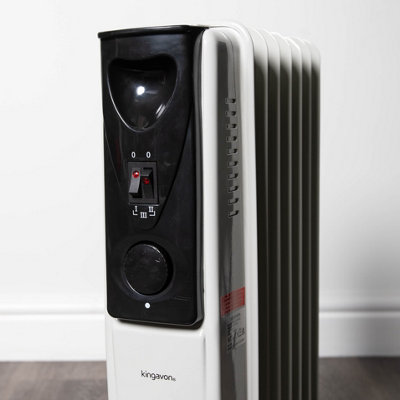 1500w 1.5kw 7 Fin Oil Filled Radiator / Heater with Thermostat - 4