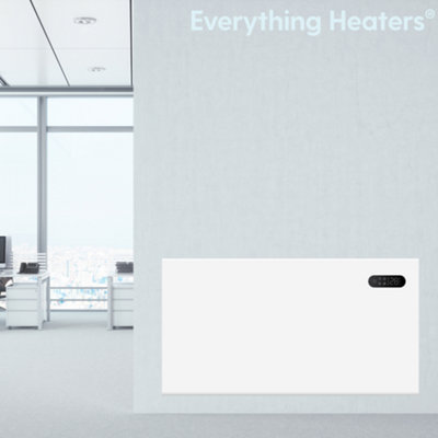 1500W Electric Panel Heater for Home or Office - Wall Mounted or Portable Freestanding with Touchscreen Timer and Thermostat