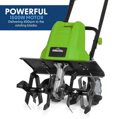 1500W Electric Rotavator / Tiller / Cultivator - 40cm 6 Blade Weeder Landscape - 3