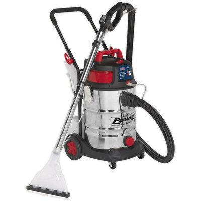 1500W Wet & Dry Valeting Machine 30L Stainless Steel Drum Detergent