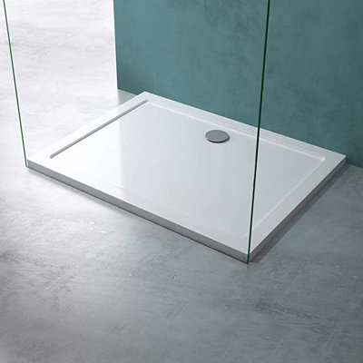 1500x900mm Shower Tray  Rectangle Stone Resin Slimline 40 mm