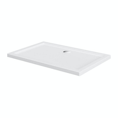 1500x900mm Shower Tray  Rectangle Stone Resin Slimline 40 mm - 9