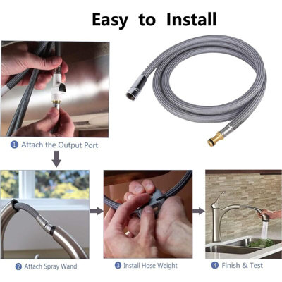 150259 replacement hose kit for moen kitchen faucet hose, moen