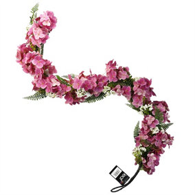 150cm Artificial Hanging Trailing Pink Blossom Garland