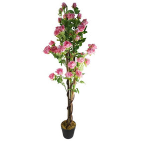 150cm Artificial Pink Rose Tree