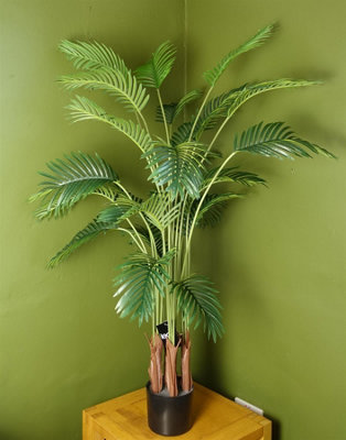 Charcoal black - faux life size palm tree