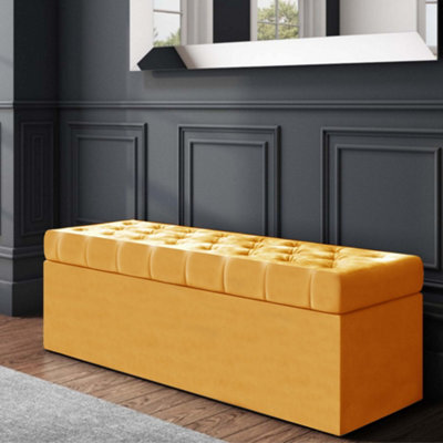 Mustard blanket box sale