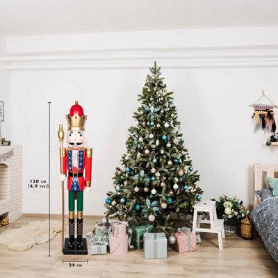 150cm Wooden Nutcrackers Figures Christmas Ornament - 3