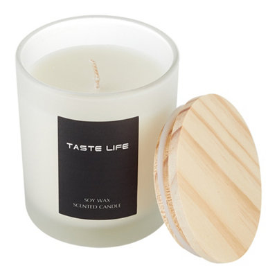150g Handmade Sweet Mountain Spring Candle in Frosted Glass Jar 8.5cm H - 3