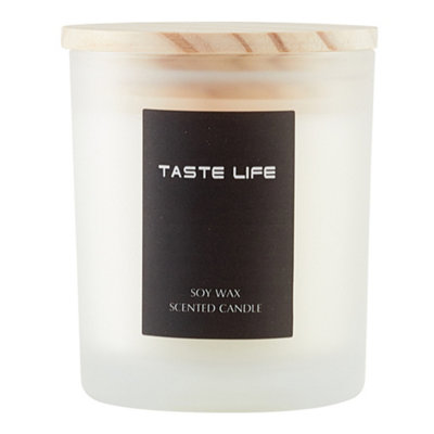 150g Handmade Sweet Mountain Spring Candle in Frosted Glass Jar 8.5cm H - 4