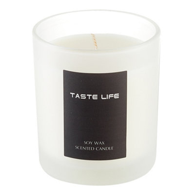 150g Handmade Sweet Mountain Spring Candle in Frosted Glass Jar 8.5cm H - 5