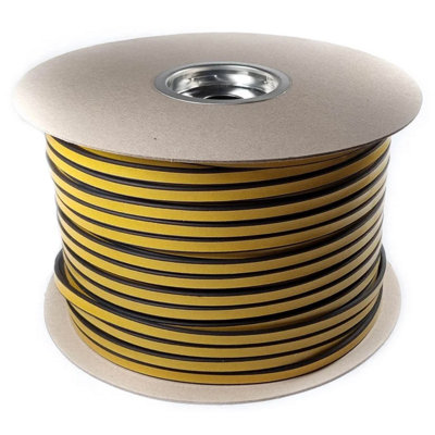 150m of Dry Glaze EPDM Dry Glazing Tape Rubber Weather Seal Draught Excluder 3x9mm