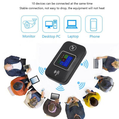 150Mbps 4G LTE Portable WiFi Router - USB Powered, Share High-Speed ...