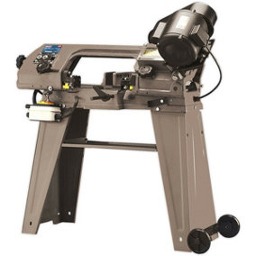 150mm 3-Speed Metal Cutting Bandsaw - Vice & Stand - Fully Guarded Blade