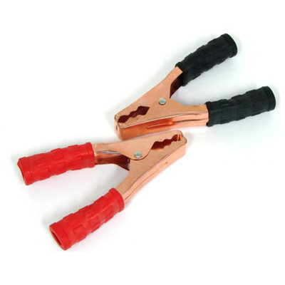 150mm / 6" Crocodile Clips, Alligator Clamps, Electrical Cable Terminal Test Metal Croc Clips - Car Battery, Electric Testing, DIY