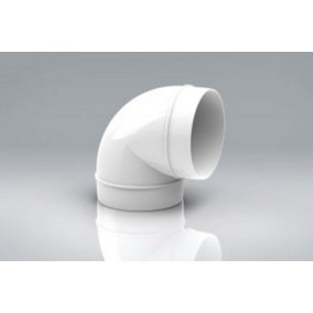 150mm 6" Solid Ducting 90 Degree Elbow