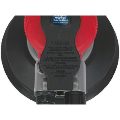 150mm AIR Random Orbital Palm Sander - 1/4" BSP - Variable Speed Hook & Loop Pad