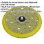 150mm DA Backing Pad for Hook & Loop Discs - 5/16 Inch UNF Thread - Multi-Hole
