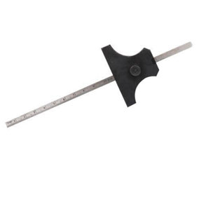 150mm Depth Gauge Steel Ruler Metric & Imperial Measurement Tool Steel Rule