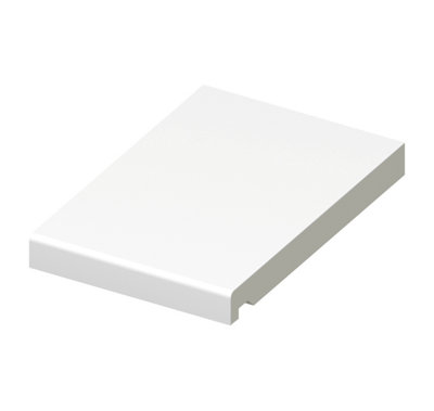 150mm Flat Fascia Board in White - 5m