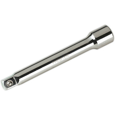 150mm Forged Steel Extension Bar with Spring-Ball Socket Retainer for 1/2" Drive