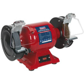 150mm Heavy Duty Bench Grinder with Wire Wheel 450W Copper Wound Induction Motor
