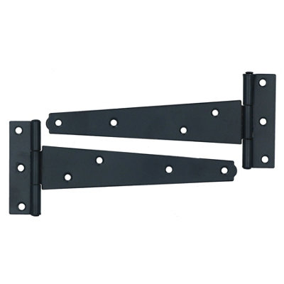 150mm Heavy Duty T Tee Hinges for Doors + Gates with Fixing Screws 16pc