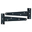 150mm Heavy Duty T Tee Hinges for Doors + Gates with Fixing Screws 2pc
