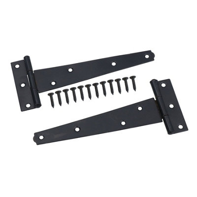 150mm Heavy Duty T Tee Hinges for Doors + Gates with Fixing Screws 4pc - 4