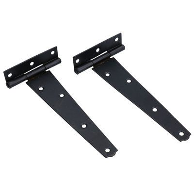 150mm Heavy Duty T Tee Hinges for Doors + Gates with Fixing Screws 8pc