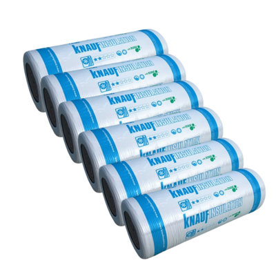 150mm Knauf Earthwool Loft Roll 44 Insulation CombiCut (x6 Rolls