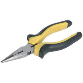 150mm Long Nose Pliers - Comfort Grip - Corrosion Resistant - Hardened Steel