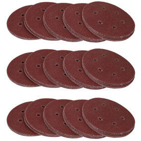 150mm Mixed Grit Hook And Loop Sanding Abrasive Discs Mixed Grit 150 Pack