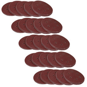150mm Mixed Grit Hook And Loop Sanding Abrasive Discs Mixed Grit 250 Pack