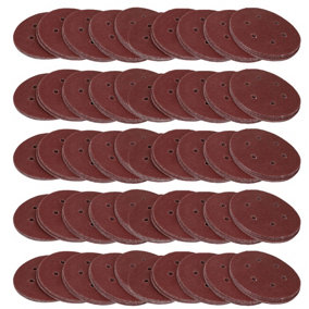 150mm Mixed Grit Hook And Loop Sanding Abrasive Discs Mixed Grit 500 Pack