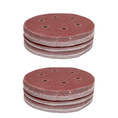 150mm Mixed Grit Hook And Loop Sanding Discs For DA Orbital Sanders 100pk