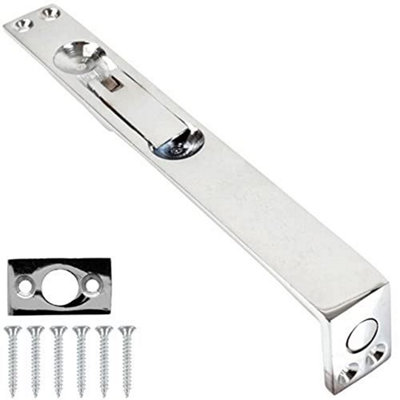 150mm Polished Chrome Lever Action Door Flush Bolt
