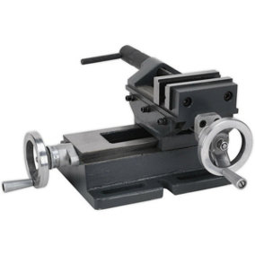 150mm Professional Cross Vice - 135mm Jaw Opening - Precision Drilling & Milling